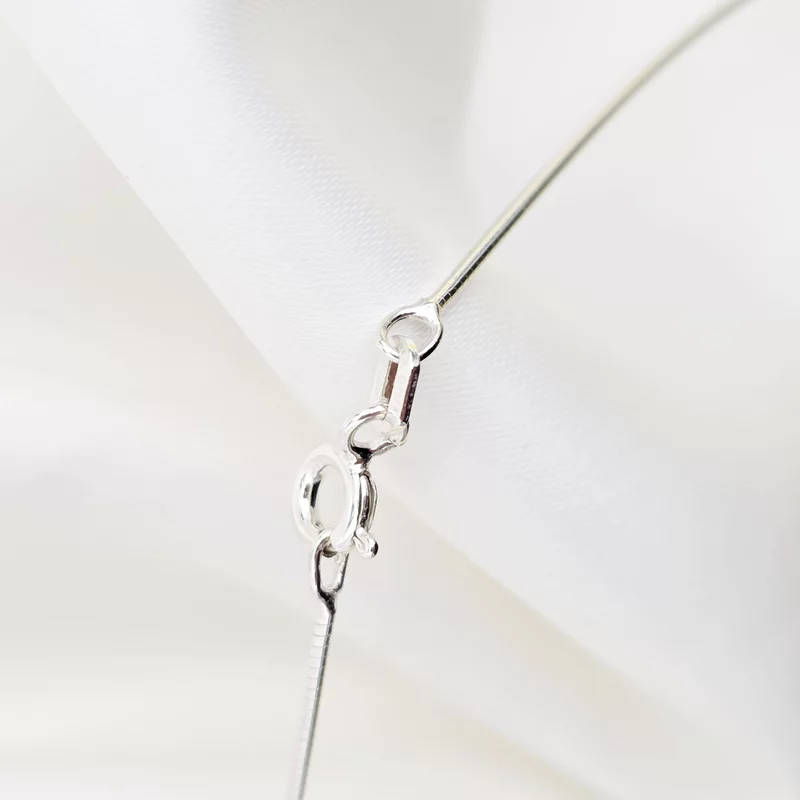 Lantisor fix - Pandantiv cu initiala personalizata si Cristal Swarovski - Argint 925 picture - 3