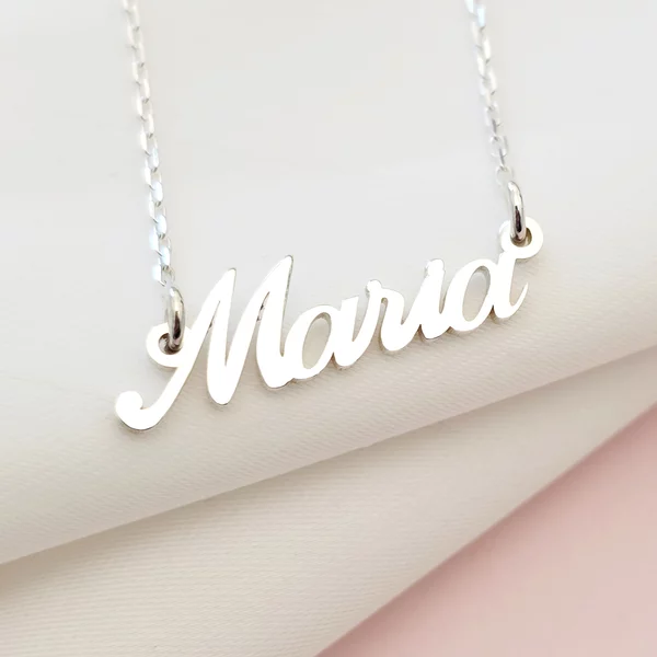 Lantisor Nume - Font Italic - Argint 925