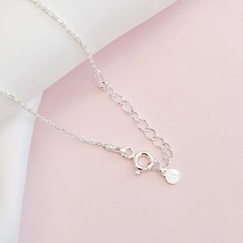 Lantisor Nume - Font Italic - Argint 925 picture - 5