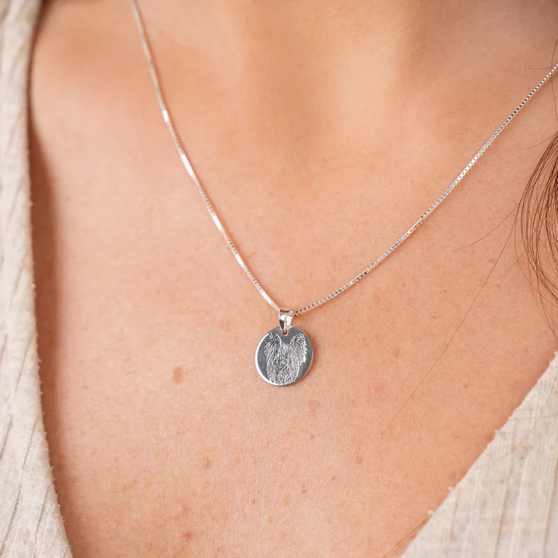 Lantisor personalizat cu poza - Mic memento - Pandant 13 mm - Argint 925 picture - 4