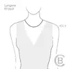 Lantisor personalizat - O stea intre inimi -  Gravura 4 nume - Argint 925
