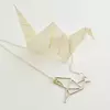 Lantisor personalizat - Origami Cocor - Argint 925