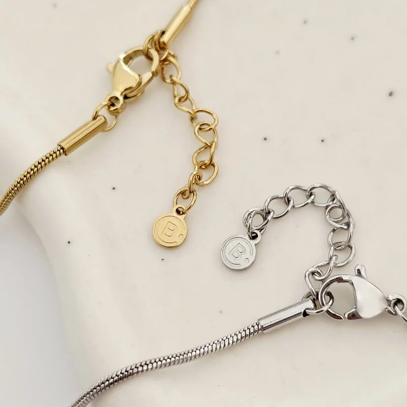 Lantisor Trei Inimi – Personalizate cu Initiale – Otel Inoxidabil 316L picture - 5