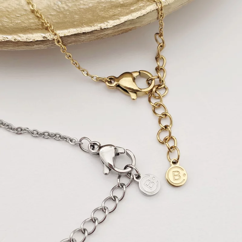 Lantisor Universul meu - Disc & Zirconii in culorile lunii de nastere - Otel Inoxidabil 316L picture - 4