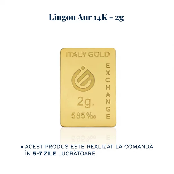 Lingou Aur 14K de 2g Personalizat
