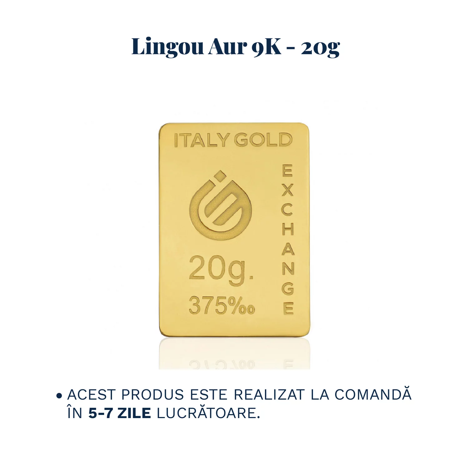 Lingou Aur 9K de 20g Personalizat