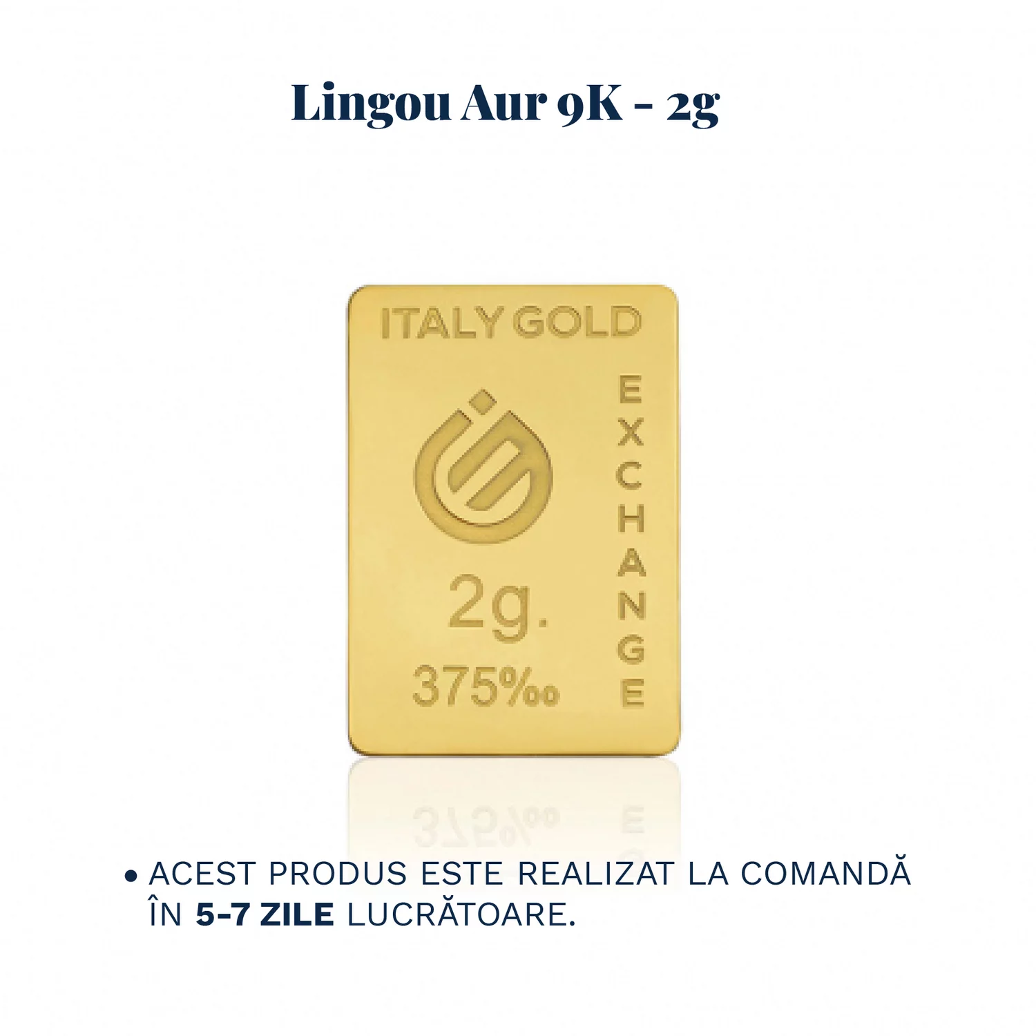 Lingou Aur 9K de 2g Personalizat