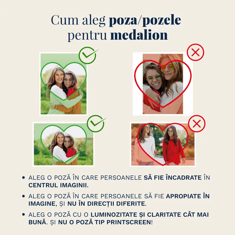 Medalion inima cu poze in interior - Live Love Laugh - Argint 925 Rodiat picture - 10