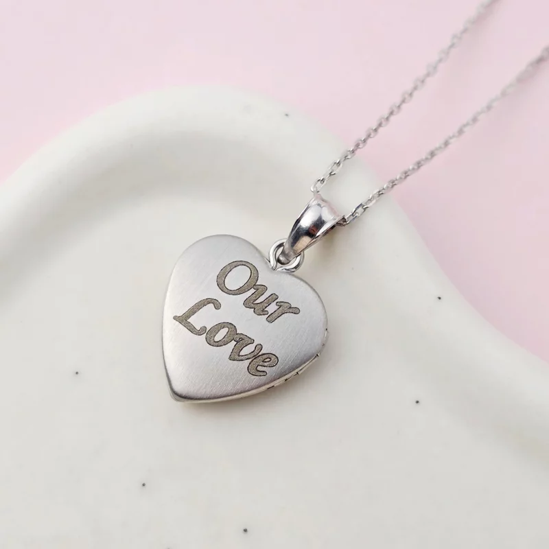 Medalion inima cu poze in interior - Teddy Pink Heart - Argint 925 picture - 3