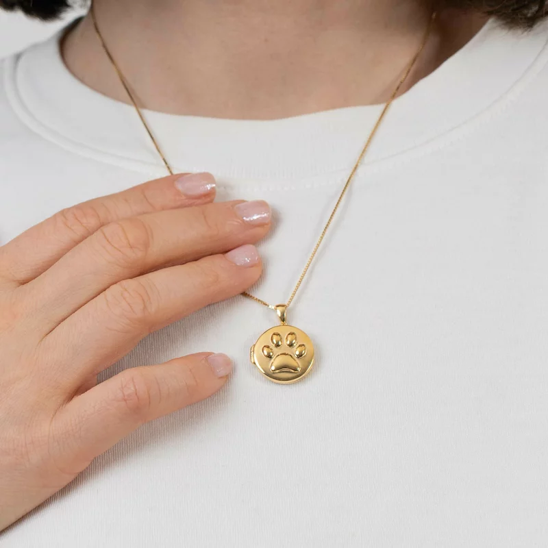 Medalion Labuta iubita - Locket cu poze in interior - Argint 925 placat cu Aur Galben 18K picture - 4