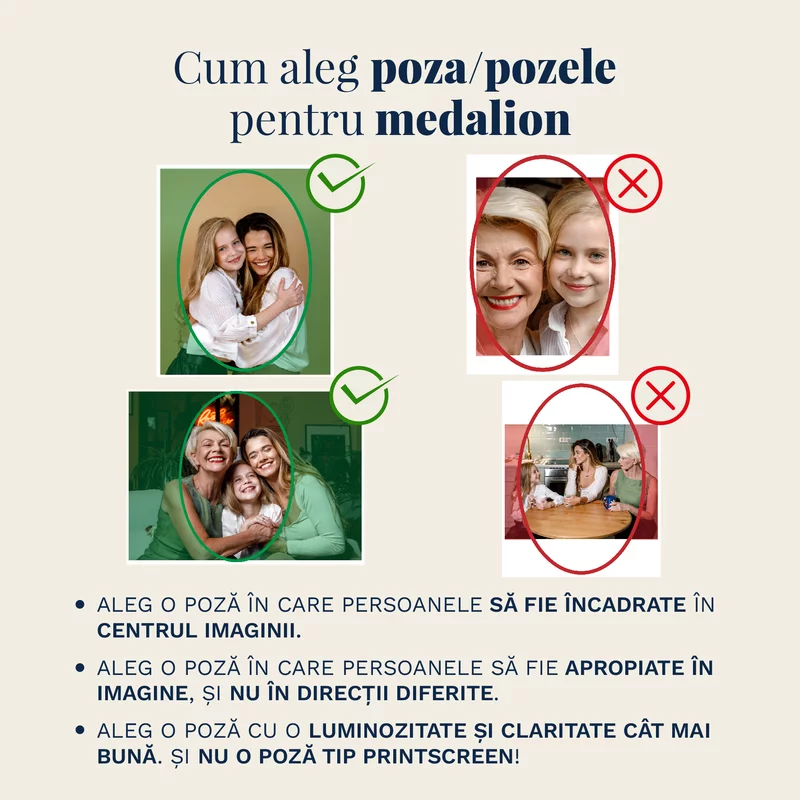 Medalion oval cu poze in interior - Yin&Yang - Argint 925 placat cu Aur Galben 18K - Cristal White Zirconia picture - 5