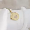 Medalion Scanteia Roz - Locket cu poze in interior - Argint 925 si Zirconii
