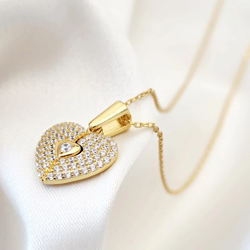 Medalion Sparkle Wings - Argint 925 placat cu Aur Galben 18K picture - 4