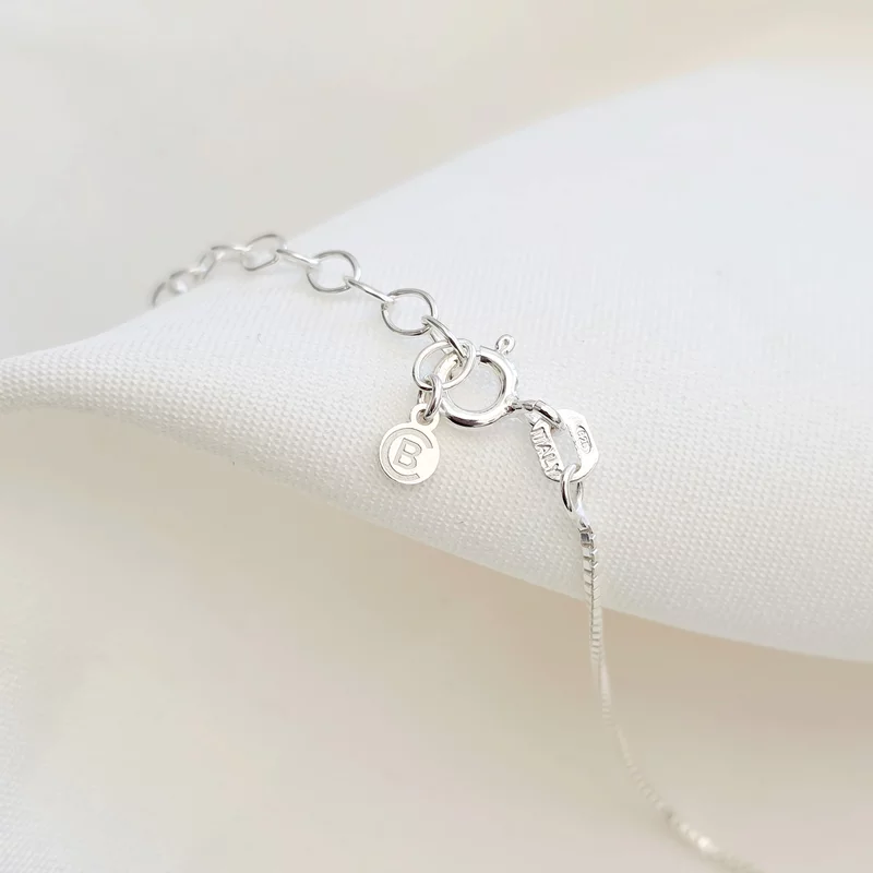 Lantisor cu pandantiv Bunica - Te iubesc in fiecare zi - Model oval 15 mm cu inima cu email rosu - Argint 925 picture - 3