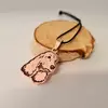 Pandantiv Cocker Spaniol cu Diamant natural - Aur Roz 14 K