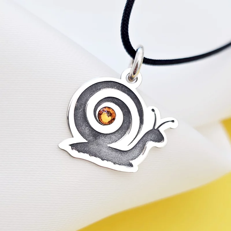 Pandantiv Melc - Argint 925 - cristal Swarovski picture - 2