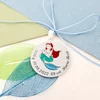 Pandantiv personalizat Botez - Mica sirena - Model decorat cu email - Argint 925