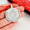 Pandantiv personalizat Botez - Winnie the Pooh -Argint 925