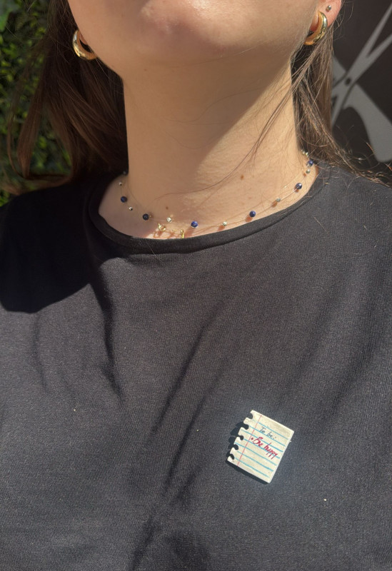 Recenzie Choker Drop cu pietre Lapis Lazuli si bilute din Argint 925 - Flory Șofran -