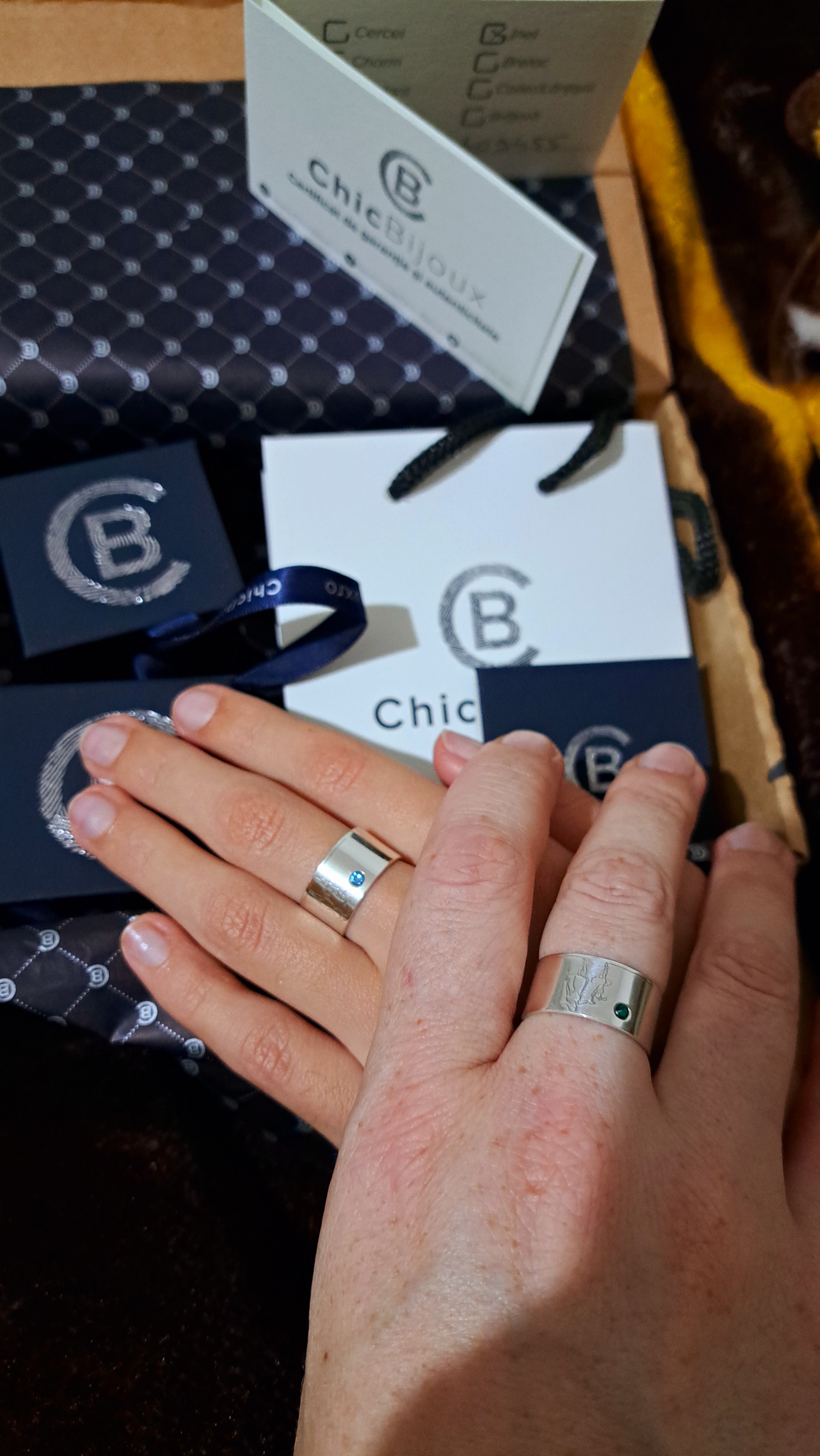 Recenzie Inel personalizat - Mama si fiica - model lat - Argint 925 - Cristal Swarovski -  A.