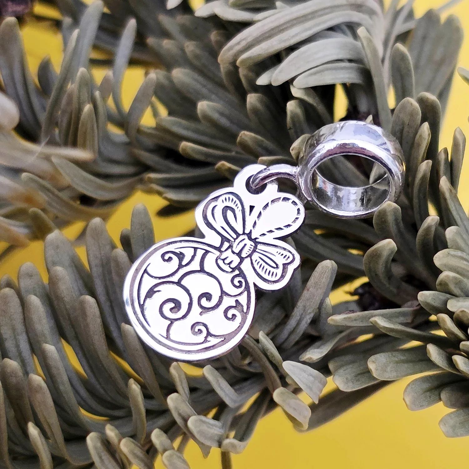 Charm personalizat Craciun - Glob - Argint 925