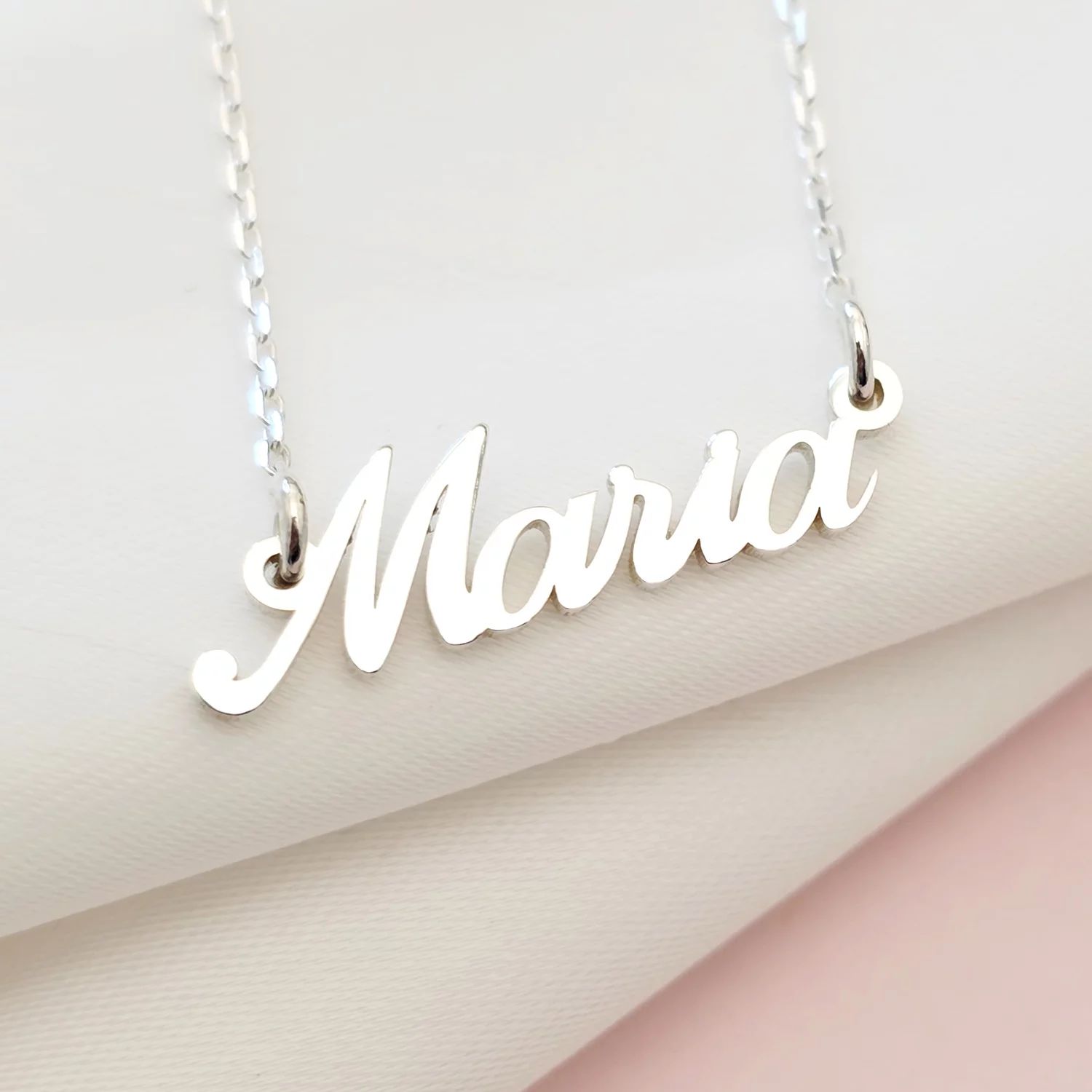 Lantisor Nume - Font Italic - Argint 925
