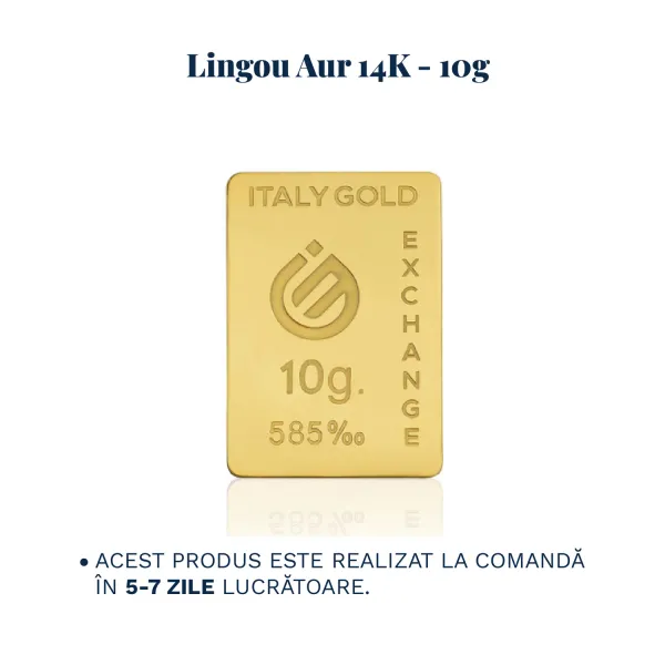 Lingou Aur 14K de 10g Personalizat