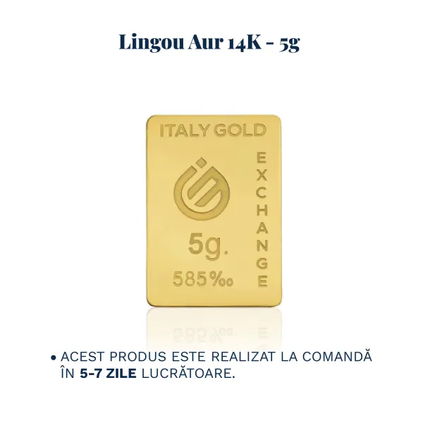 Lingou Aur 14K de 5g Personalizat