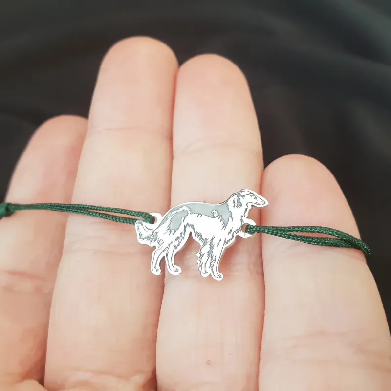 Bratara Barzoi - Argint 925, snur reglabil picture - 3