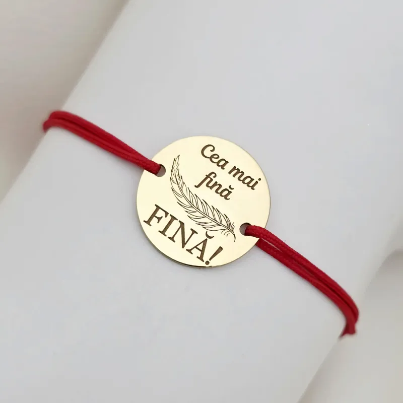 Bratara Fina - Cea mai fina - Argint 925 placat cu Aur Galben 18K - Snur reglabil picture - 5