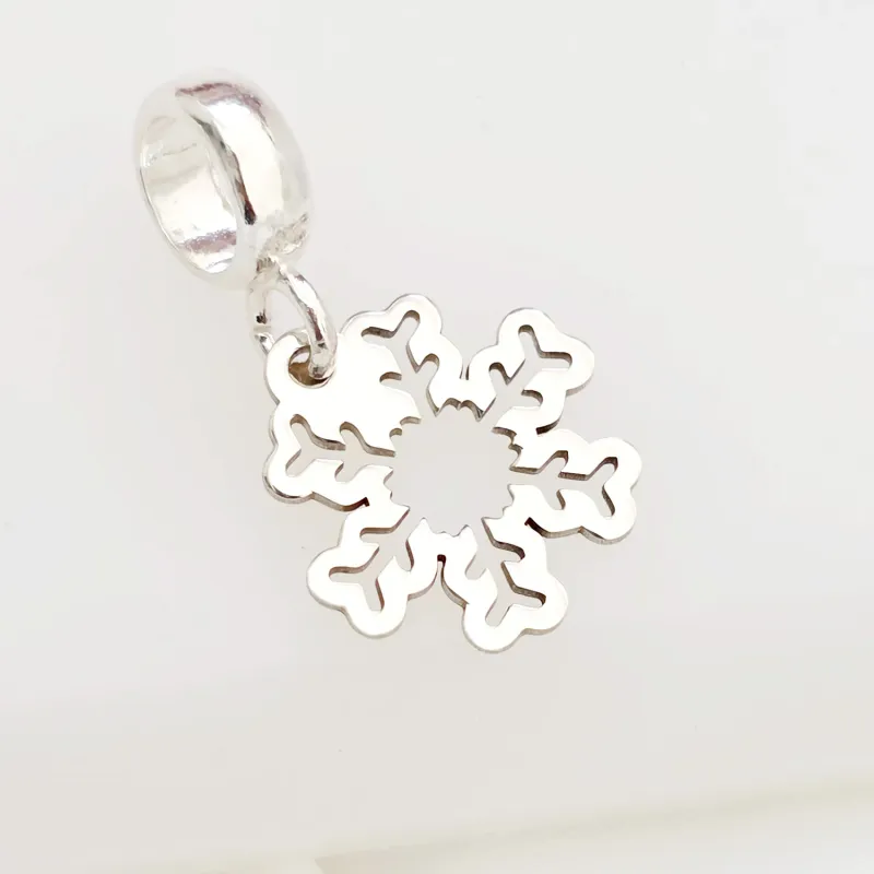 Charm personalizat Craciun - Fulg de nea - Argint 925 picture - 2