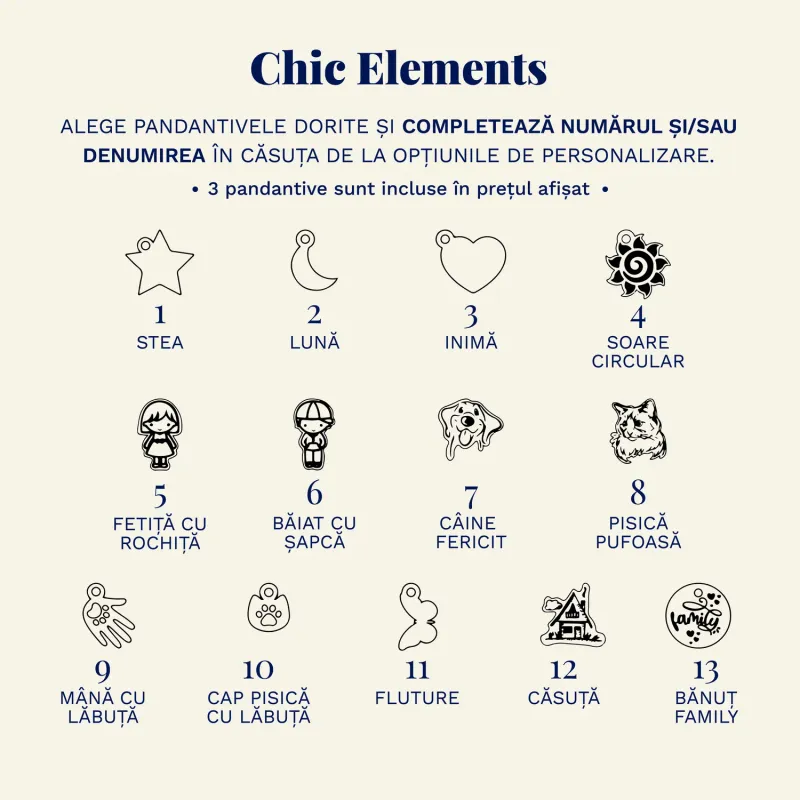 Colier personalizat - Chic Elements - Lant cu zale dreptunghiulare - Argint 925 picture - 7