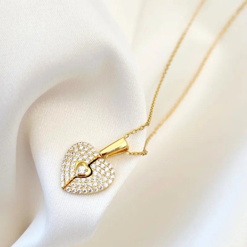 Medalion Sparkle Wings - Argint 925 placat cu Aur Galben 18K picture - 2