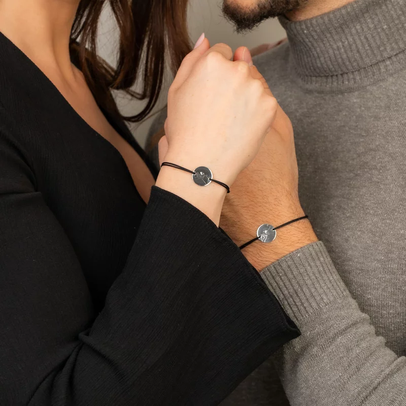 Set 2 bratari - Pinky Promise - Argint 925 - snur reglabil picture - 2