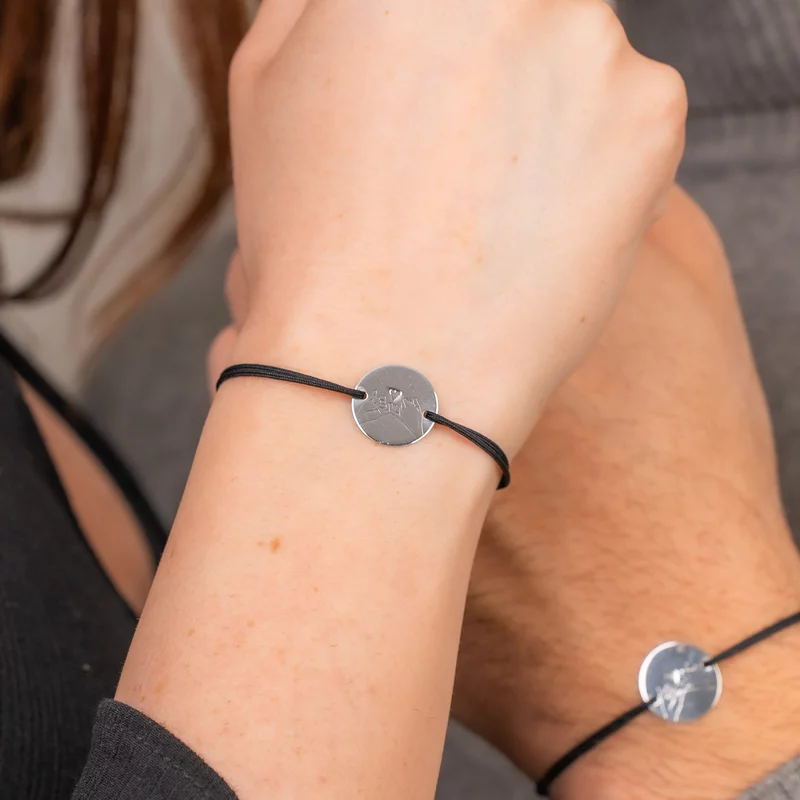 Set 2 bratari - Pinky Promise - Argint 925 - snur reglabil picture - 4