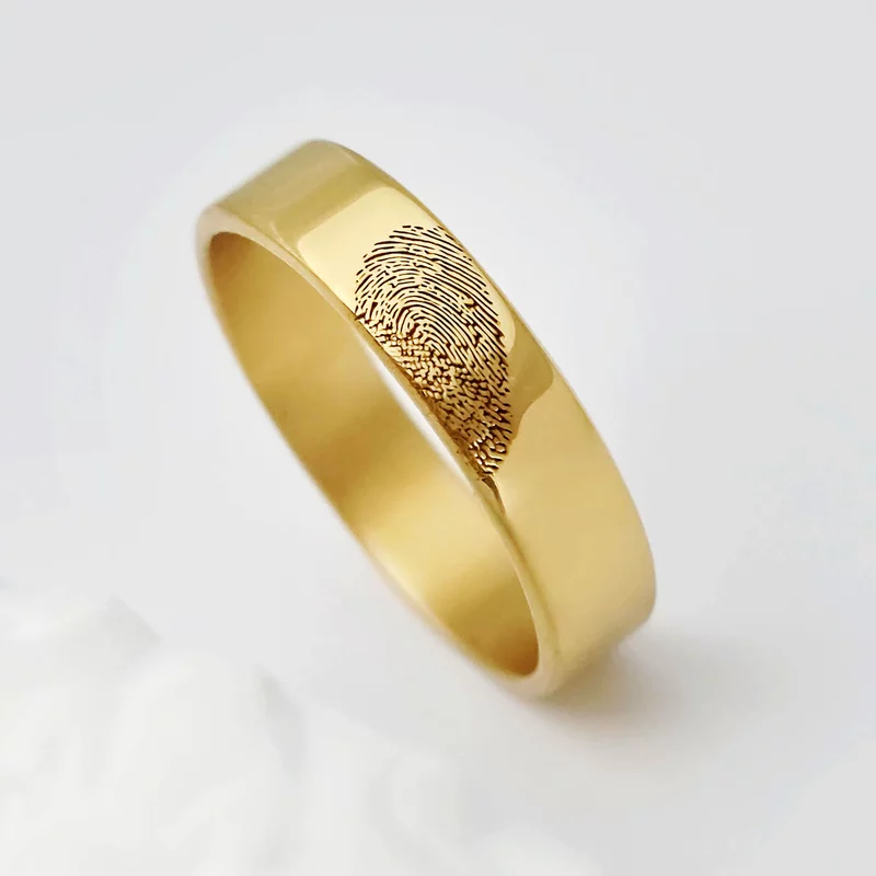 Verigheta Amprenta inimii - Argint placat cu Aur Galben 18K picture - 6