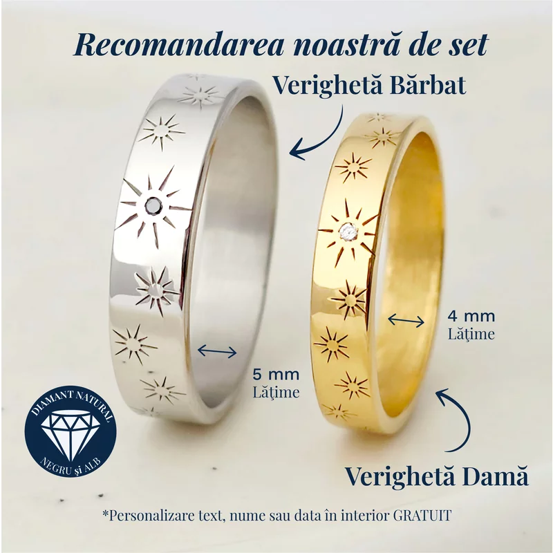 Verigheta Lumina sufletului - Argint Rodiat - Diamant natural picture - 3