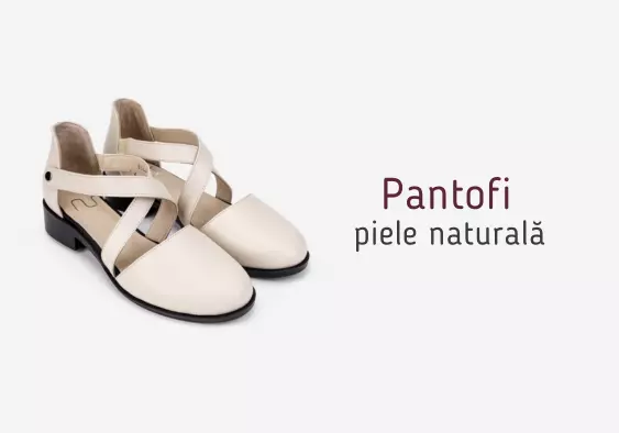 Pantofi piele naturala