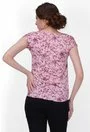 Bluza roz cu imprimeu floral mov Lyndsi
