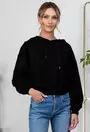 Bluza sport neagra cu gluga