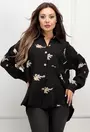 Camasa neagra asimetrica