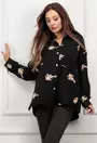 Camasa neagra asimetrica