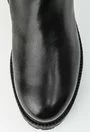 Cizme negre din piele naturala cu talpa joasa Niabi