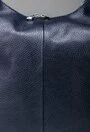 Geanta bleumarin din piele naturala de mari dimensiuni