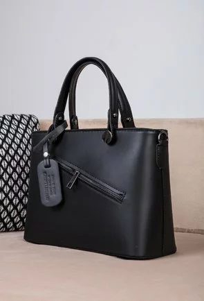 Geanta dama neagra din piele naturala Sailor