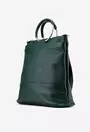 Geanta/Rucsac verde inchis din piele texturata
