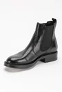 Ghete cu elastic pe laterale confectionate din piele neagra