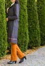 Palton din lana cu imprimeu multicolor Dianne