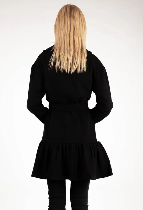 Palton stil rochie culoarea neagra