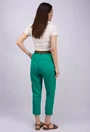 Pantaloni nuanta verde cu accesoriu curea
